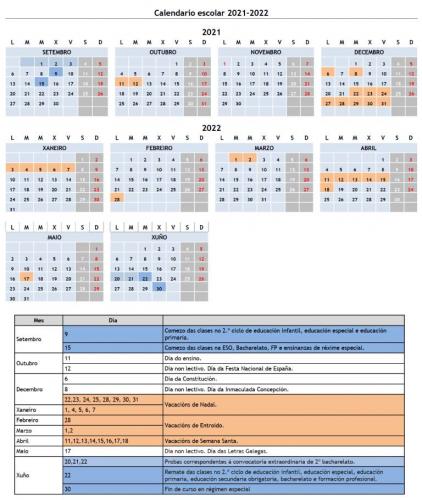 Calendario 2021-22
