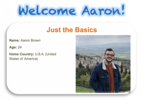 welcome aaron