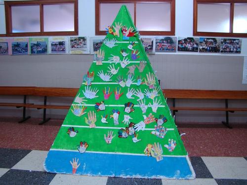 pirámide decorada