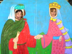 As mestras de 3 anos disfrazadas de Cid e Ximena