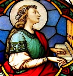 Santa Cecilia patrona da música.