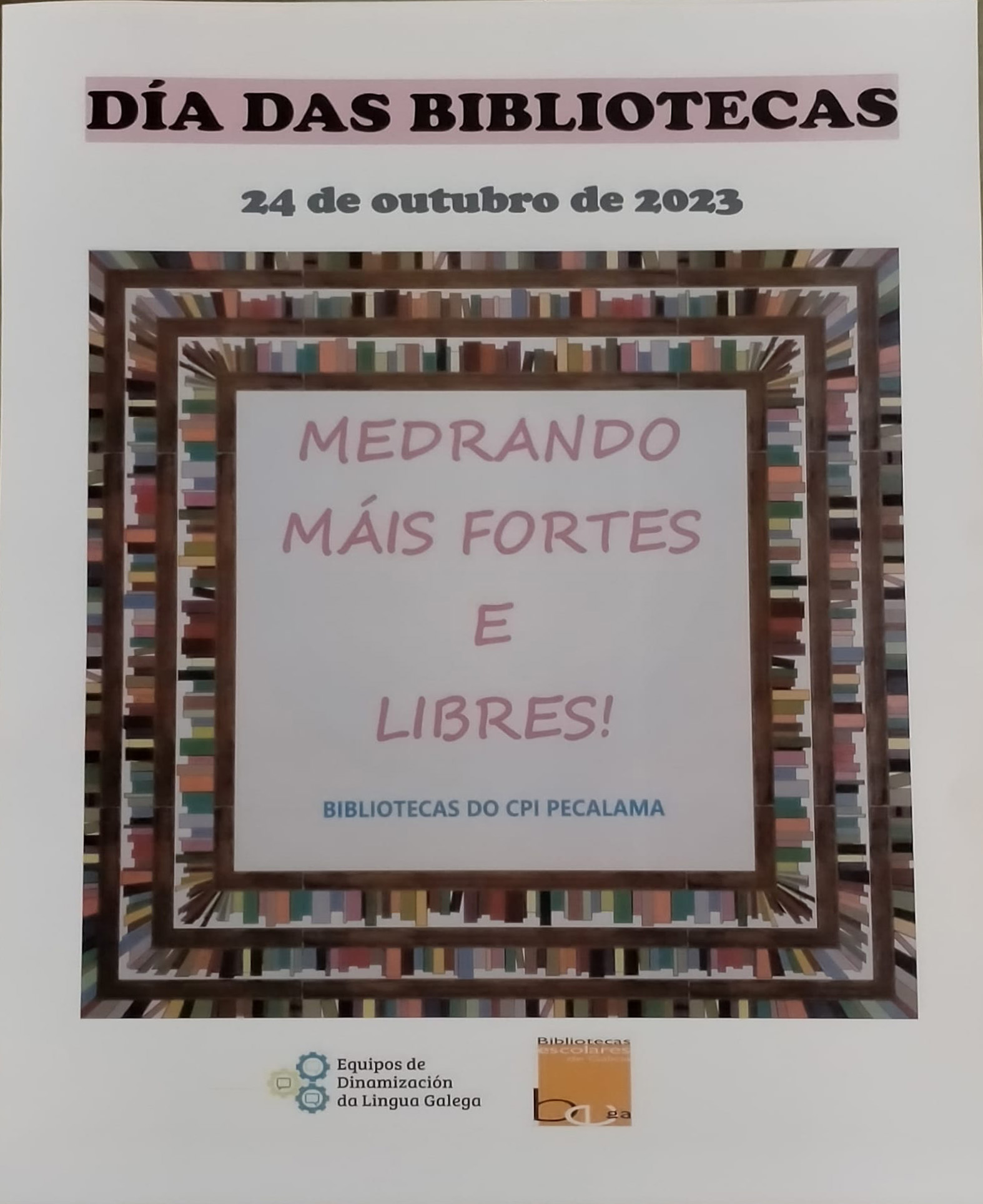 Cartel do día das bibliotecas