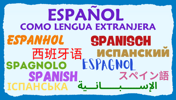 a palabra español escrita nas linguas da EOI