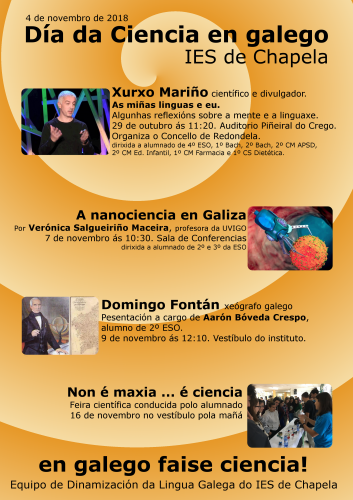 Cartaz Día da Ciencia en galego