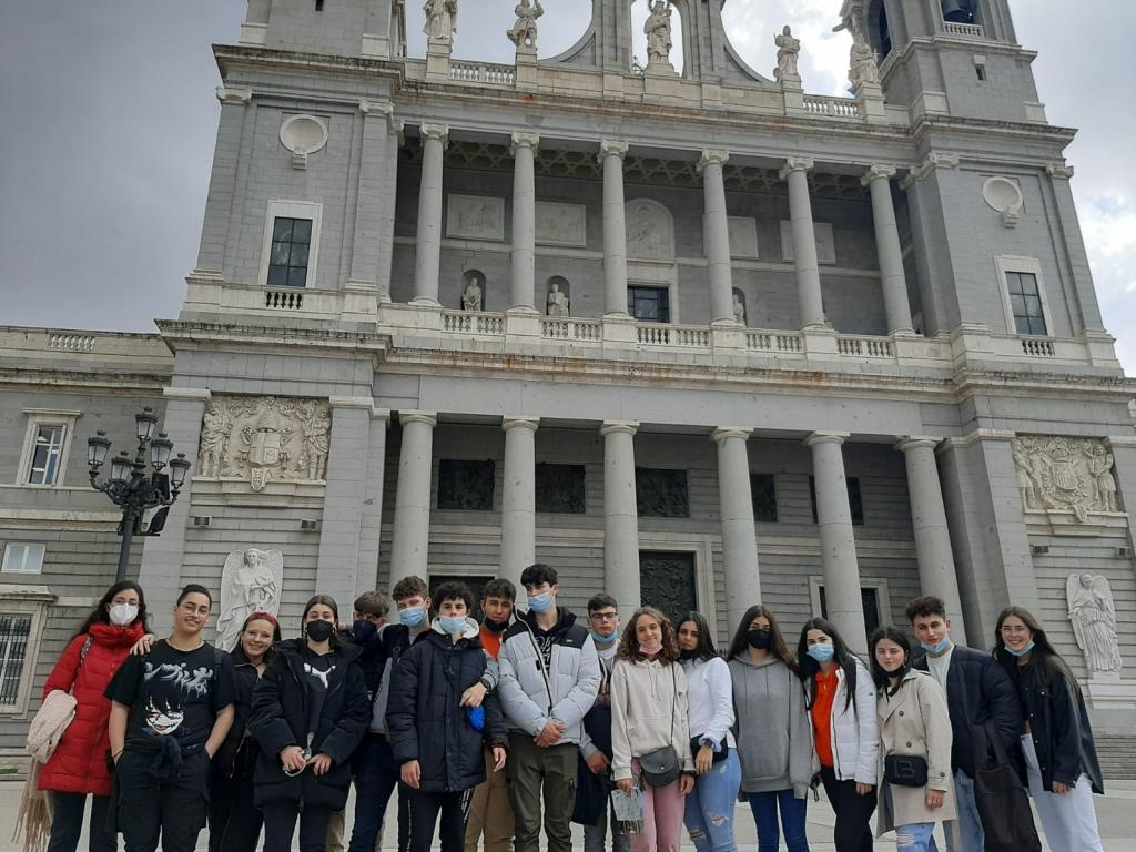 Alumnado de Música de 4º ESO e 1º Bacharelato na Catedral da Almudena, Madrid
