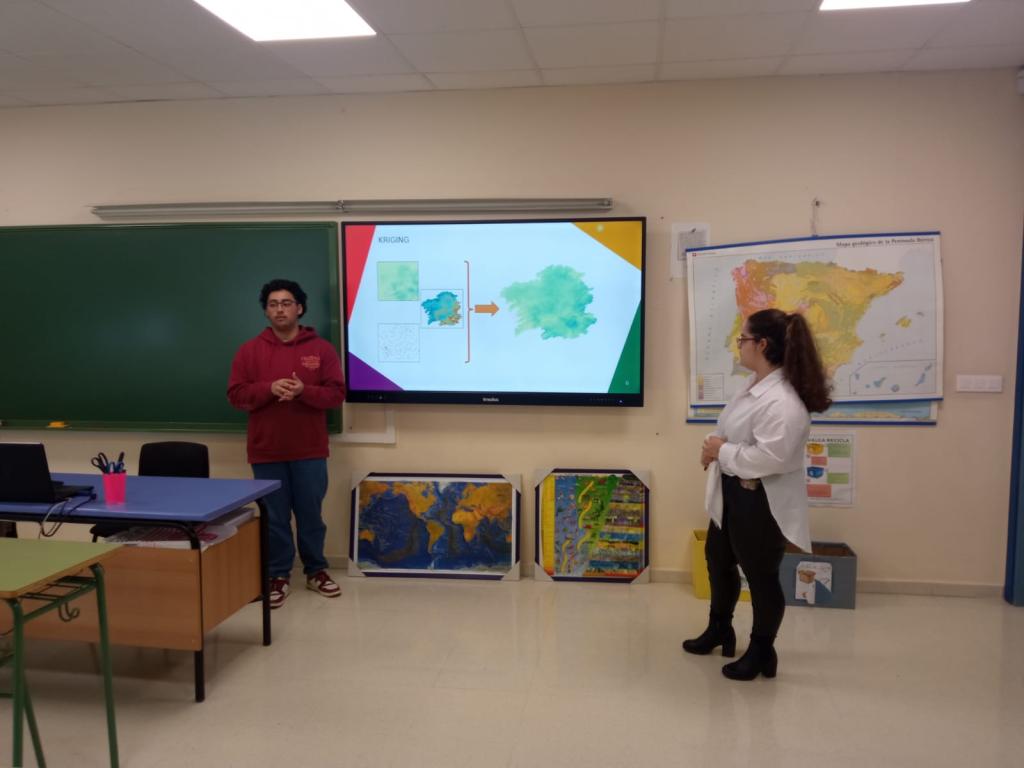 Naim Aynaoui e Letizia Lafuente presentan o seu traballo