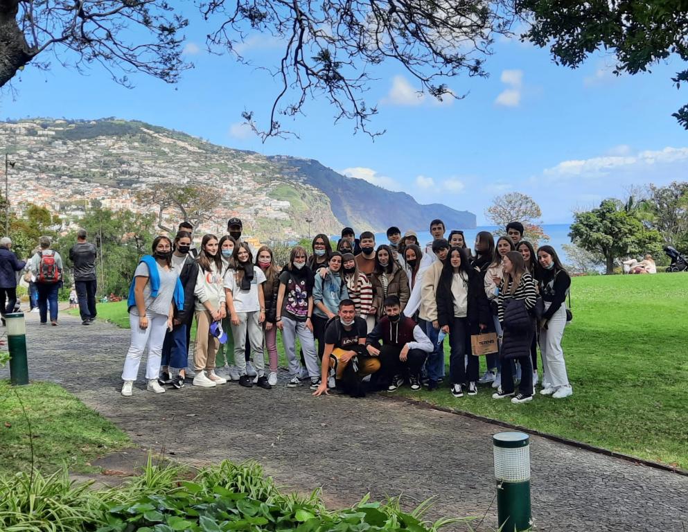 Alumnado de 4º ESO e 1º Bacharelato en Madeira