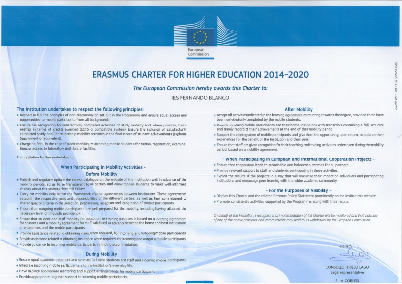 Carta Erasmus 2014-2020