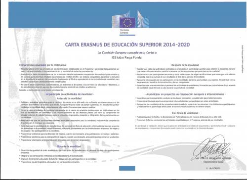 Carta Erasmus Castelán