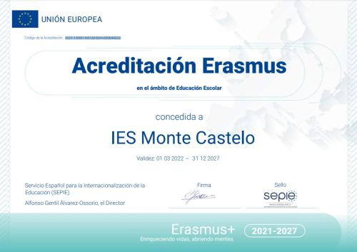 Acreditación Erasmus+ Educación Escolar