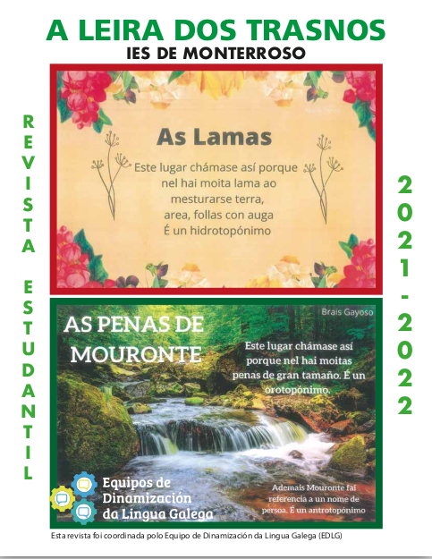 Revista escolar a Leira dos Trasnos. Curso: 2021-2022