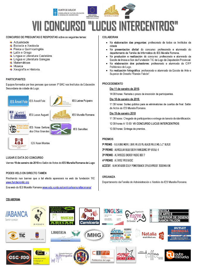 Cartel VII Concurso LUCUS INTERCENTROS en pdf