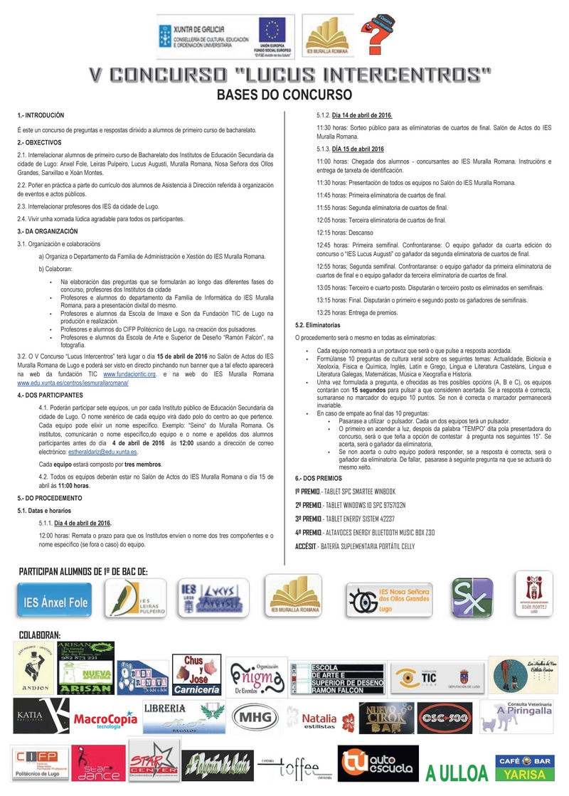Cartel V Concurso LUCUS INTERCENTROS en pdf