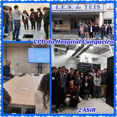 Visita de ASIR ao CPD do Hospital Álvaro Cunqueiro