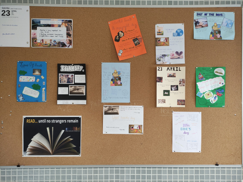 3rd years book day posters by M. Veiga. CC BY-SA