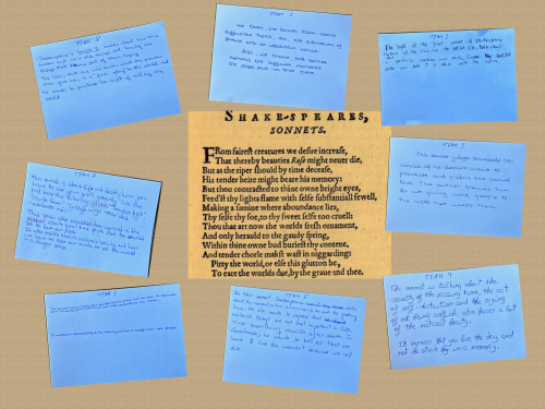 Shakespeare's sonnet 1 with comments. mveiga CC BY-SA