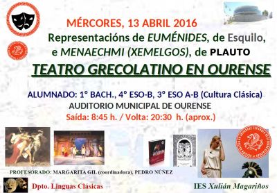 13 de abril de 2016
Teatro Grecolatino en Ourense
Palabras chave: actividade educativa