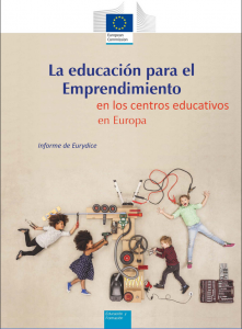 Portada del informe educación para el emprendimiento en los centros educativos en Europa