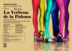 Proyecto Zarza: La verbena de la Paloma.