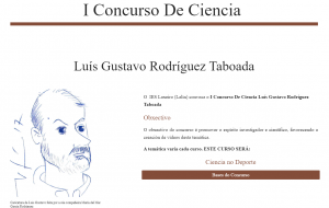 I Concurso De Ciencia Luís Gustavo Rodríguez Taboada