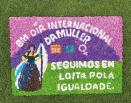 Blancanieves coa bandeira galega e as cores do feminismo