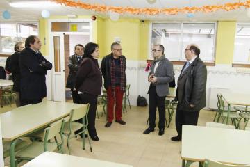 O conselleiro de Cultura e Educación visita o CEIP Javier Sensat