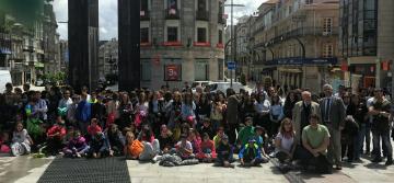 Alumnado de galego no Bierzo e Sanabria visita Galicia para achegarse á lingua e á cultura galegas
