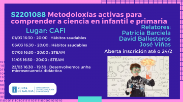 S2201088 Metodoloxías activas para comprender a ciencia en infantil e primaria