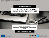 Webinario O novo programa Erasmus+ 2021 – 2027 