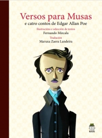 Portada de Versos para musas e catro contos de Edgar Allan Poe