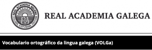 Vocabulario ortográfico da lingua galega (VOLGa)