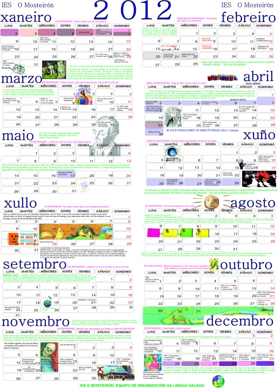 Calendario anual 2012