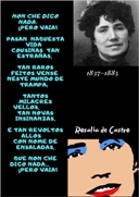 Cartel realizado por alumnado de TIC - Lembrando a Rosalía de Castro