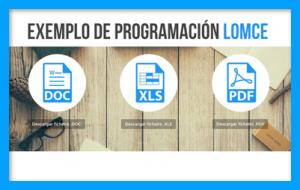 Exemplo de programación LOMCE