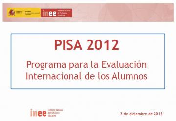  O informe PISA 2012 confirma a Galicia como a comunidade autónoma cun sistema e